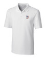 Detroit Tigers Stars & Stripes Cutter & Buck Forge Stretch Mens Big and Tall Polo White Mannequin