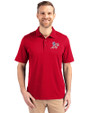 Athletics Stars And Stripes Cutter & Buck Forge Stretch Mens Big and Tall Polo Cardinal Red Front