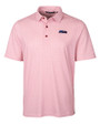 Seattle Seahawks Americana Cutter & Buck Pike Double Dot Print Stretch Mens Big and Tall Polo Cardinal Red Mannequin