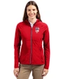 San Francisco Giants Stars & Stripes Cutter & Buck Adapt Eco Knit Hybrid Recycled Womens Full Zip Jacket Red Front