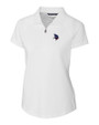 Minnesota Vikings Americana Cutter & Buck Forge Stretch Womens Short Sleeve Polo White Mannequin