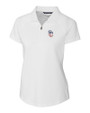 San Diego Padres Stars & Stripes Cutter & Buck Forge Stretch Womens Short Sleeve Polo White Mannequin
