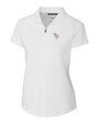 Tampa Bay Rays Stars & Stripes Cutter & Buck Forge Stretch Womens Short Sleeve Polo White Mannequin