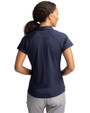 San Francisco Giants Stars & Stripes Cutter & Buck Forge Stretch Womens Short Sleeve Polo Liberty Navy Back