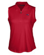 New England Patriots Americana Cutter & Buck Forge Stretch Womens Sleeveless Polo Cardinal Red Mannequin