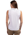 Colorado Rockies Stars & Stripes Cutter & Buck Forge Stretch Womens Sleeveless Polo White Back
