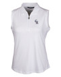 Colorado Rockies Stars & Stripes Cutter & Buck Forge Stretch Womens Sleeveless Polo White Mannequin