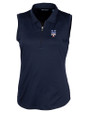 New York Mets Stars & Stripes Cutter & Buck Forge Stretch Womens Sleeveless Polo Liberty Navy Mannequin