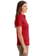 Tampa Bay Buccaneers Americana Cutter & Buck Prospect Eco Textured Stretch Recycled Womens Short Sleeve Polo Cardinal Red Side