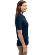 Detroit Tigers Stars & Stripes Cutter & Buck Virtue Eco Pique Recycled Womens Polo Navy Blue Side