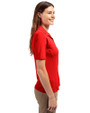 Los Angeles Dodgers Stars & Stripes Cutter & Buck Virtue Eco Pique Recycled Womens Polo Red Side