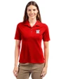 Houston Astros Stars & Stripes Cutter & Buck Virtue Eco Pique Recycled Womens Polo Red Front