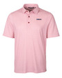San Francisco 49ers Americana Cutter & Buck Pike Double Dot Print Stretch Mens Polo Cardinal Red Mannequin