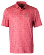 Cleveland Guardians Stars & Stripes Cutter & Buck Pike Constellation Print Stretch Mens Polo Red Mannequin