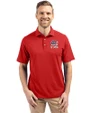 New York Yankees Stars & Stripes Cutter & Buck Virtue Eco Pique Recycled Mens Polo Red Front