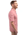 New England Patriots Americana Cutter & Buck Virtue Eco Pique Stripe Recycled Mens Polo Cardinal Red Side