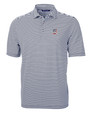 Detroit Tigers Stars & Stripes Cutter & Buck Virtue Eco Pique Stripe Recycled Mens Polo NVBU_MANN_HG 1