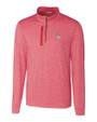 Chicago White Sox Stars & Stripes Cutter & Buck Stealth Heathered Quarter Zip Mens Pullover Cardinal Red Mannequin