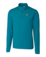 Jacksonville Jaguars Cutter & Buck Big & Tall Advantage Zip Mock Teal Blue Mannequin