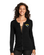 Jacksonville Jaguars Cutter & Buck Womens Lakemont Cardigan Sweater Black Front