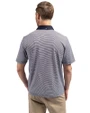 Pittsburgh Steelers Americana Cutter & Buck Virtue Eco Pique Micro Stripe Recycled Mens Big & Tall Polo Navy Blue/White Back