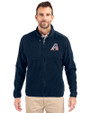 Arizona Diamondbacks Stars & Stripes Cutter & Buck Cascade Eco Sherpa Mens Big & Tall Fleece Jacket Navy Blue Front