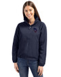 Minnesota Vikings Americana Cutter & Buck Charter Eco Recycled Womens Full-Zip Jacket Navy Blue Front