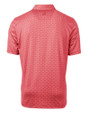Cleveland Guardians - Cutter & Buck Pike Banner Print Stretch Mens Polo Cardinal Red Mannequin Back