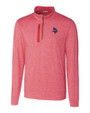 Minnesota Vikings Americana Cutter & Buck Stealth Heathered Quarter Zip Mens Pullover Cardinal Red Mannequin