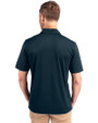 Minnesota Vikings Americana Cutter & Buck Prospect Eco Textured Stretch Recycled Mens Short Sleeve Polo Navy Blue Back