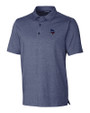 Minnesota Vikings Americana Cutter & Buck Forge Heathered Stretch Mens Polo Indigo Heather Mannequin