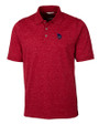 Minnesota Vikings Americana Cutter & Buck Advantage Tri-Blend Space Dye Mens Polo Dark Cardinal Red Mannequin