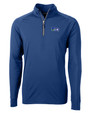 Seattle Seahawks Historic Cutter & Buck Adapt Eco Knit Stretch Recycled Mens Quarter Zip Pullover TBL_MANN_HG 1