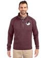 Arizona Cardinals Historic Cutter & Buck Mainsail Sweater-Knit Mens Half Zip Pullover Jacket Bordeaux Heather Front