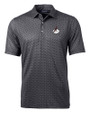 Arizona Cardinals Historic Cutter & Buck Pike Banner Print Stretch Mens Big & Tall Polo Black Mannequin