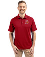Tampa Bay Buccaneers Historic Cutter & Buck Virtue Eco Pique Recycled Mens Big and Tall Polo Cardinal Red Front
