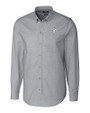 Tennessee Titans Historic Cutter & Buck Stretch Oxford Mens Big and Tall Long Sleeve Dress Shirt Charcoal Mannequin