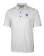 Los Angeles Rams Historic Cutter & Buck Pike Double Dot Print Stretch Mens Big and Tall Polo Charcoal Mannequin