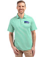 Seattle Seahawks Historic Cutter & Buck Virtue Eco Pique Stripe Recycled Mens Polo Kelly Green Front