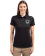 Las Vegas Raiders Historic Cutter & Buck Advantage Eco Tri-Blend Pique Womens Polo Black Front