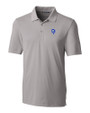 Los Angeles Rams Historic Cutter & Buck Forge Stretch Mens Big and Tall Polo Polished Medium Gray Mannequin