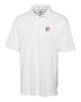 Miami Dolphins Historic Cutter & Buck CB Drytec Genre Textured Solid Mens Big and Tall Polo White Mannequin