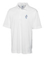 Tennessee Titans Historic Cutter & Buck CB Drytec Genre Textured Solid Mens Big and Tall Polo White Mannequin