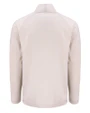 Los Angeles Chargers Historic Cutter & Buck Adapt Recycled Soft Knit Stretch Mens Hybrid Quarter Zip Pullover  Wheat Heather Mannequin Back