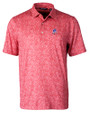 New England Patriots Historic Cutter & Buck Pike Constellation Print Stretch Mens Polo Red Mannequin