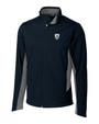 Los Angeles Chargers Historic Cutter & Buck Navigate Softshell Mens Big and Tall Full Zip Jacket LYN_MANN_HG 1