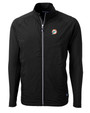 Miami Dolphins Historic Cutter & Buck Adapt Eco Knit Hybrid Recycled Mens Full Zip Jacket BL_MANN_HG 1