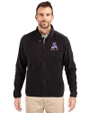 New England Patriots Historic Cutter & Buck Cascade Eco Sherpa Mens Big & Tall Fleece Jacket Black Front