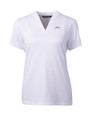 Los Angeles Chargers Cutter & Buck Forge Eco Heathered Stretch Womens Blade Top White Mannequin