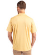 New Orleans Saints Historic Cutter & Buck Prospect Eco Textured Stretch Recycled Mens Short Sleeve Polo Desert Back